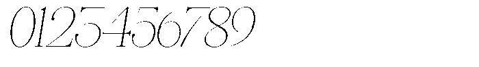 Angelons Thin Italic Font OTHER CHARS