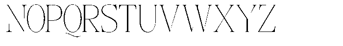 Angelons Thin Semi Condensed Font UPPERCASE