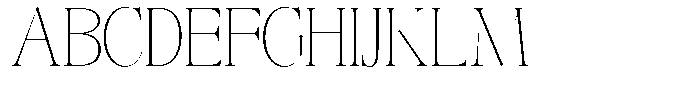 Angelons Thin Font UPPERCASE