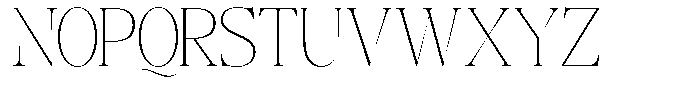 Angelons Thin Font UPPERCASE
