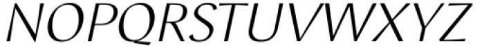 Angelviews Thin Italic Font UPPERCASE