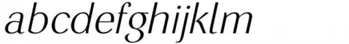 Angelviews Thin Italic Font LOWERCASE