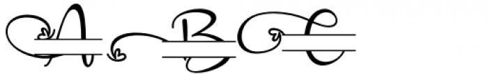 Angelynn Monogram Monogram Font UPPERCASE