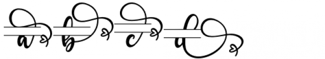 Angelynn Monogram Monogram Font LOWERCASE