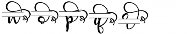 Angelynn Monogram Monogram Font LOWERCASE