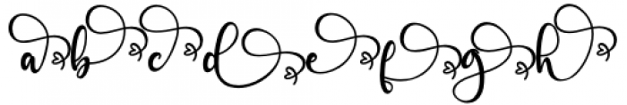 Angelynn Monogram Swash Font LOWERCASE
