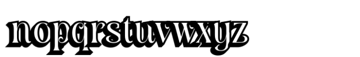 Angeris Extrude Left Font LOWERCASE