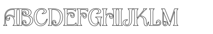 Angeris Outline Font UPPERCASE