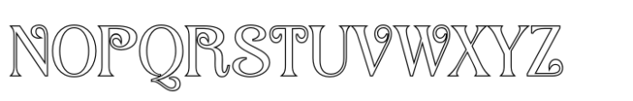 Angeris Outline Font UPPERCASE