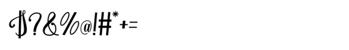 Angkasa Script Font OTHER CHARS