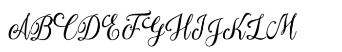 Angkasa Script Font UPPERCASE