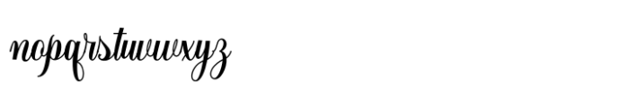 Angkasa Script Font LOWERCASE