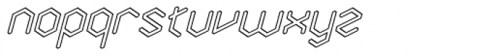 Angl Outline Oblique Font LOWERCASE
