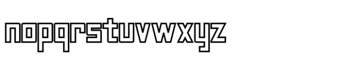 Angle Square Outline Font LOWERCASE