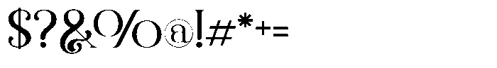 Angle Things Font OTHER CHARS