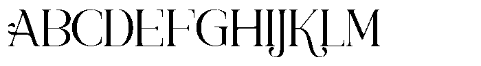 Angle Things Font UPPERCASE