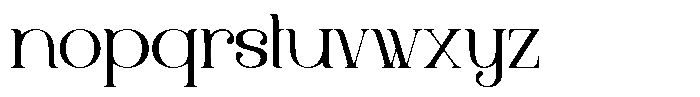 Angle Things Font LOWERCASE