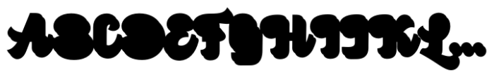 Angley Script Extrude Font UPPERCASE