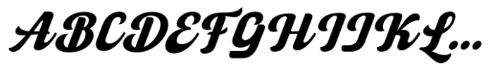 Angley Script Italic Font UPPERCASE