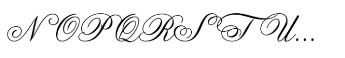 Anglia Script Concise Font UPPERCASE