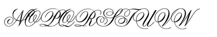 Anglia Script Enhancements Font UPPERCASE