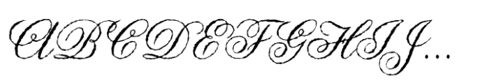 Anglia Script Olde Concise Font UPPERCASE