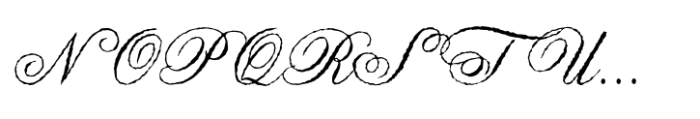 Anglia Script Olde Concise Font UPPERCASE