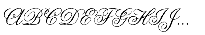 Anglia Script Olde Standard Font UPPERCASE