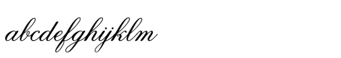 Anglia Script Standard Font LOWERCASE