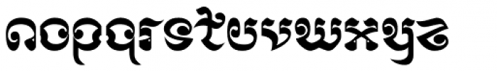 AngloAngkor Font LOWERCASE