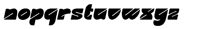 Angrion Italic Font LOWERCASE