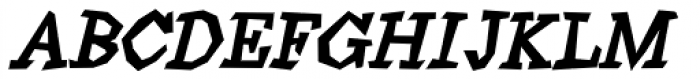 Angulatte Medium Oblique Font UPPERCASE