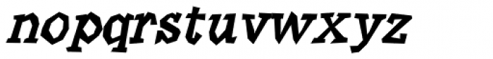 Angulatte Medium Oblique Font LOWERCASE