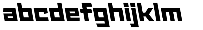 Angulosa M.8 Black Expanded Italic Font LOWERCASE