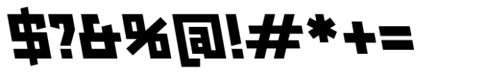Angulosa M.8 Black Italic Font OTHER CHARS