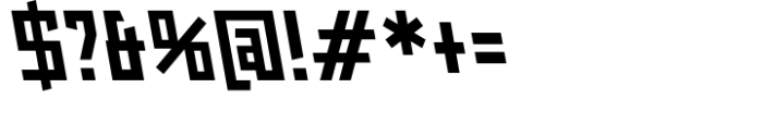 Angulosa M.8 Bold Condensed Italic Font OTHER CHARS