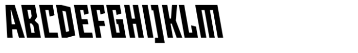 Angulosa M.8 Bold Condensed Italic Font UPPERCASE