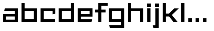 Angulosa M.8 Bold Expanded Font LOWERCASE