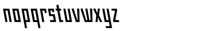 Angulosa M.8 Condensed Italic Font LOWERCASE