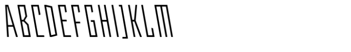 Angulosa M.8 Light Condensed Italic Font UPPERCASE