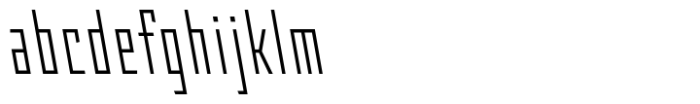 Angulosa M.8 Light Condensed Italic Font LOWERCASE