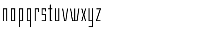 Angulosa M.8 Light Condensed Font LOWERCASE