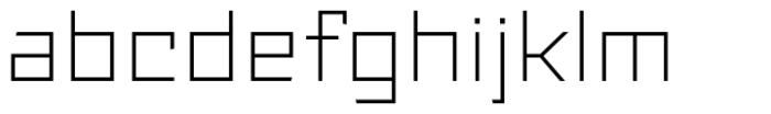Angulosa M.8 Light Expanded Font LOWERCASE