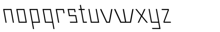 Angulosa M.8 Light Italic Font LOWERCASE