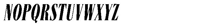 Angusta Bold Oblique Font UPPERCASE
