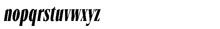 Angusta Bold Oblique Font LOWERCASE