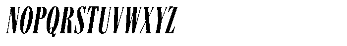 Angusta Demi Bold Oblique Font UPPERCASE