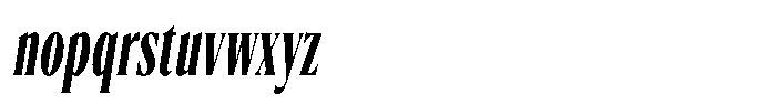 Angusta Demi Bold Oblique Font LOWERCASE