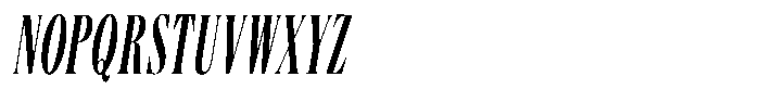 Angusta Medium Oblique Font UPPERCASE