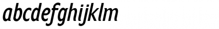 Anicon Sans Semi Bold Italic Font LOWERCASE